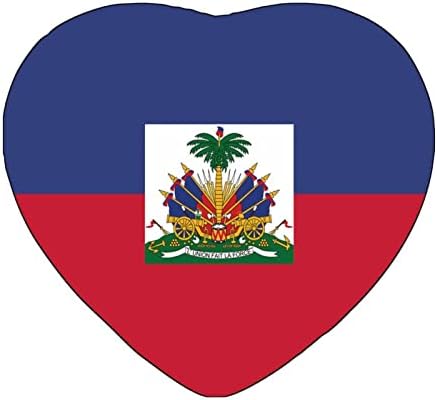 Haiti Gyerekek Szoba Fali Dekoráció, Fali Művészeti Matricák Szerelmes Szív Alakú Zászló Cserélhető Haza Matricák a