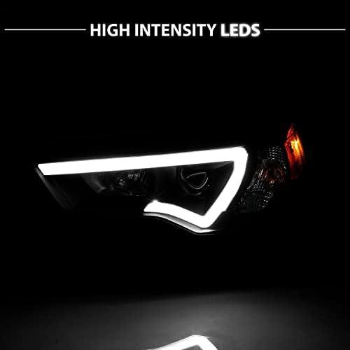 AmeriLite a 2014-2020-as Toyota 4-Runner LED Cső Tér Projektor Fekete Csere, Fényszóró Beállítás - Utas, valamint Vezető