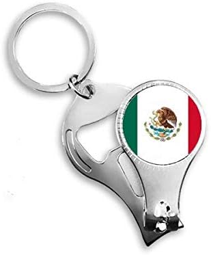 Mexikó Nemzeti Zászló Észak-Amerikai Ország Köröm Zimankó Gyűrű Kulcstartó Sörnyitó Clipper