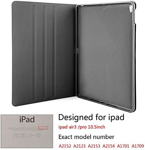 Tablet Esetekben 10.5 Colos Fekete-Fehér Pöttyös Nyomtatott Esetben 10.5 az Ipad 3 /Ipad Pro - Pu Bőr Shell Tabletta