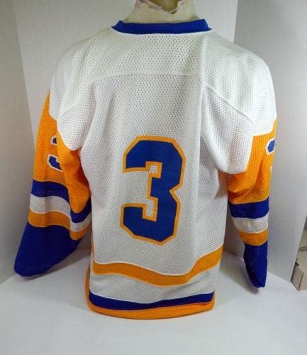 1994 SJHL az Összes Csillagot 3 Játék Kiadott Fehér Jersey XXL 40 - Játék Használt NHL-Mezek