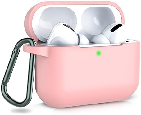 AirPods Pro burkolata, Coffea Védő Szilikon tok-Kulcstartó Apple AirPod Pro, Homok Rózsaszín [Szabadalmi Nyilvántartásba
