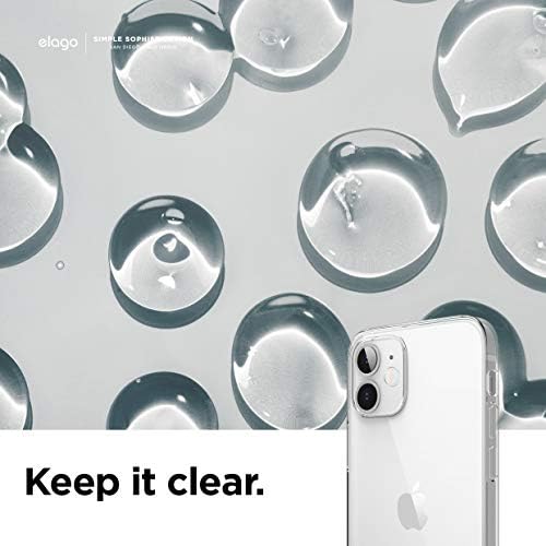 elago Tiszta Ügy Kompatibilis az iPhone Mini Case 12 5.4 inch, Ütésálló az Esetben, Karcolás-Ellenálló, Rugalmas, Képernyő