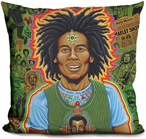 LiLiPi Bob Marley Gyökerek Dekoratív Akcentussal Párnát