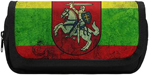 Litván Zászló tolltartó Dupla Zip Toll, Táska, Nagy Kapacitású tolltartó Írószer Táska, Otthon, Irodában