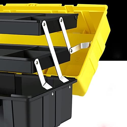 YCFBH 3 Réteg Összecsukható Toolbox Multifunkcionális Műanyag Háztartási Karbantartó Villanyszerelő Eszköz Esetében