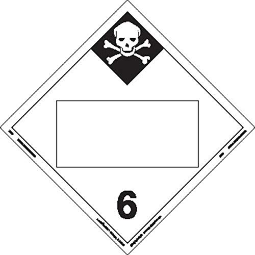 Labelmaster ZT29 Belégzési Veszély Vegyvédelmi Plakát, Üres, Tagboard (Csomag 25)