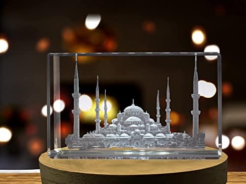 Ahmed szultán Mecset 3D Vésett Kristály Emlék Emlék (XX-Nagy)