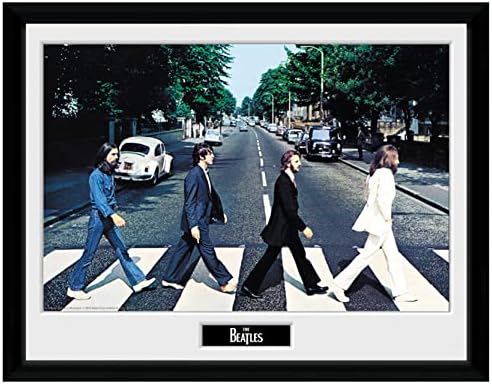 GBeye A Beatles Abbey Road Album Borító Bekeretezett Poszter 12 x 16 Wall Art Terem Dekoráció Ajándék