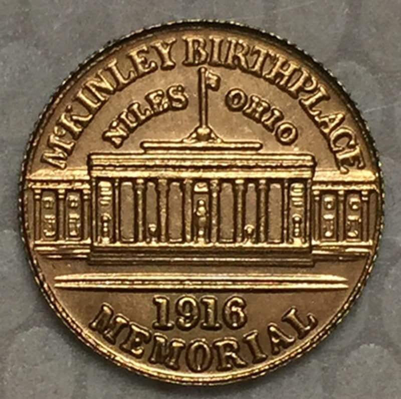1916 Amerikai Érmék Emlékérmék Réz Gyártási Antik Érmék Külföldi Érmék Emlékérmék Kézműves