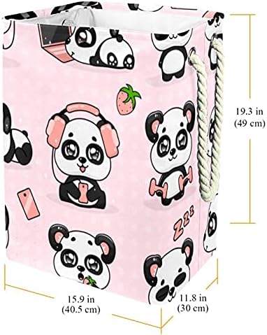 Inhomer Őrült Kis Panda Nagy Szennyesben Vízálló, Összehajtható Szennyestartót Kosara, Ruházat, Játék Szervező, lakberendezés