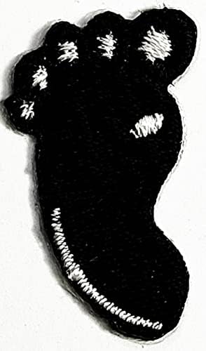 Kleenplus 2db. Mini Fekete Lábnyom Foltok Matrica Művészeti Aranyos Méter Rajzfilm Javítás Jel Jelkép Jelmez, Póló,