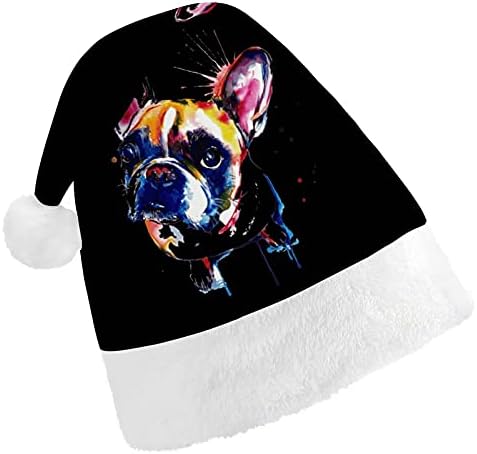 Francia Bulldog Karácsonyi Kalap Újévi Ünnep Fél Cosplay