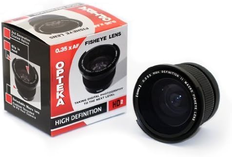 Opteka .35x HD2 Szuper nagylátószögű Panorámás Makró Halszem Objektív a Nikon Coolpix 8800 Digitális Fényképezőgép