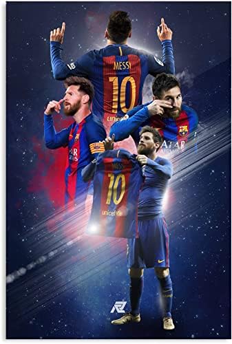 12x18inch(30x45cm) Unframe stílusú Sport Poszter Lionel Messi poszter Hálószoba Decor Sport Táj Iroda Szoba Dekoráció