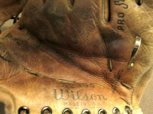 Korai Wynn 300 Win Klub Indiánok Hof Aláírt Auto Vintage Wilson Kesztyű Kesztyű Szövetség - Dedikált MLB Kesztyű