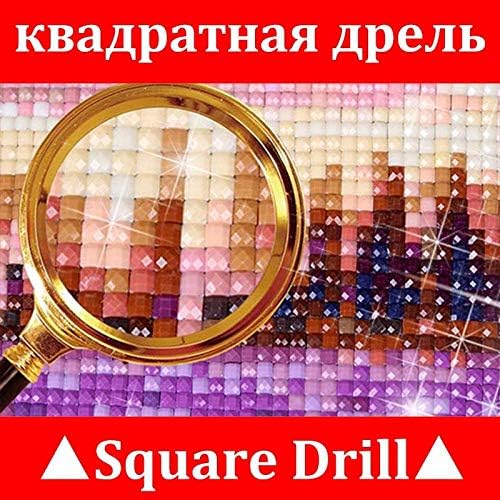 Medve Téma Gyémánt Festmény, BARKÁCS Készlet Mozaik-x07_Round 15x20 cm