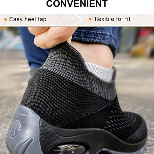 KEMISANT Női Slip-Cipő, Kötény Gyaloglás Cipő Divat Cipők Női Hüvely Platform,Air Párnázott Talp
