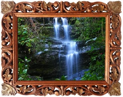 Víz alá Zöld Erdőben Posztert, Festményt a Kezében Kézműves Fa Keret