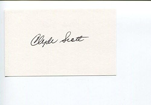 Clyde Scott Haditengerészet Kadét Footba HOF Olimpiai Ezüst Nyomon Aláírt Autogram - NFL-Vágott Aláírás