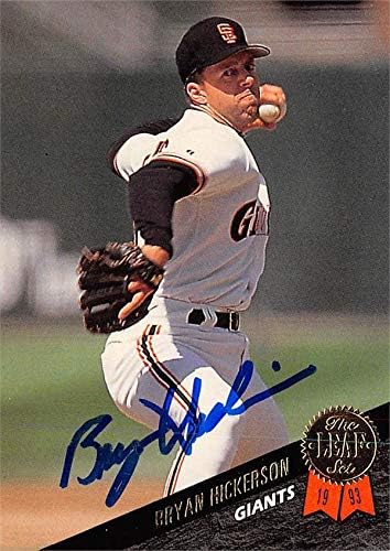 Autogramot Raktár 621795 Bryan Hickerson Dedikált Baseball Kártya - San Francisco Giants 1993 Levél - Szám 501
