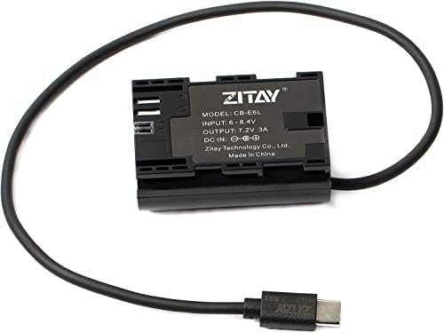 ZITAY RS2 RS3 Pro LP-E6 Dummy Akkumulátor Kompatibilis Blackmagic Pocket Cinema Camera BMPCC 4K-s LP-E6 Modell Monitor
