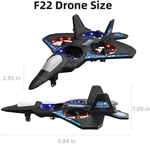 HocoFlow F22 RC Repülő Játékok Auto Lebeg Könnyű Repülni 6-Aixs Gyro 2,4 GHZ-es Távirányító Repülőgépek 3D-s Fejtetőre