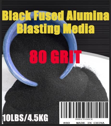 80 Fekete Alumínium-Oxid 10 £ /4.5 kg Polírozó Csiszoló Derusting Robbanás Média Közepes Koptató Használható kis homokfúváshoz