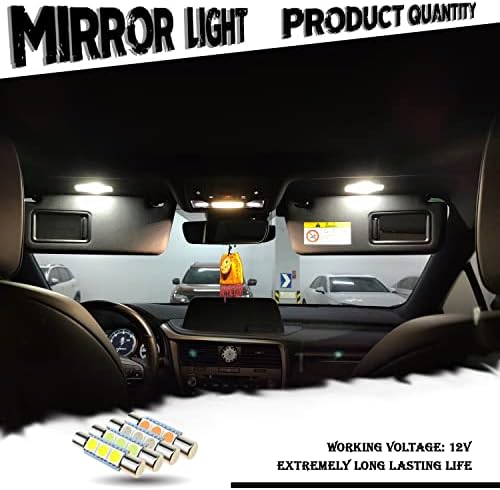 iBrightstar Legújabb, 9-30V Szuper Fényes 29mm 6614F 6612F LED Izzók Autó Sun Belső Hiúság Tükör, Napellenző Fények,