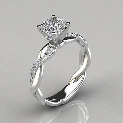 Pmmqrrkuu Cirkónia Esküvői Zenekar Nők Ovális Vágott Esküvői Gyűrű Elfordításával Infinity Arany, Gyémánt Osztott Szár