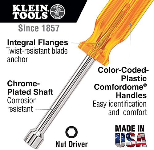 Klein Eszközök S20 5/8 Hüvelyk Dió Vezető 4-Es Üreges Tengely, valamint Comfordome Kezelni