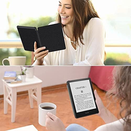 JNSHZ Kindle Paperwhite Signature Edition E-Olvasó Fedelét (11 Gen, Megjelent 2021) - Ál Pu bőrtok 6.8 Hüvelyk Ebook