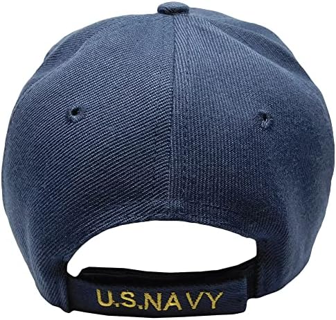 Hímzett sötétkék amerikai Haditengerészet Horgony Jelkép Árnyék 1775 Baseball Stílus kalap Sapka