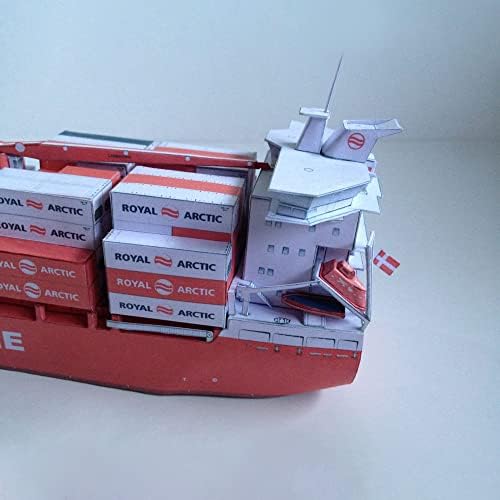 MOOKEENONE 1:400 Hajó Papír Modell dán Konténerszállító Hajó Mary Arctica Modell DIY Készlet (Összeszerelt Kit )