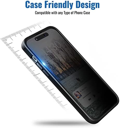 NEEPART 3 Csomag Adatvédelmi képernyővédő fólia iPhone 14 Pro Max[6.7 hüvelyk], Érzékelő Védelem, Dinamikus Sziget Kompatibilis,