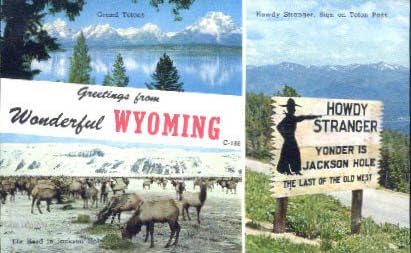 Teton Át, Wyoming Képeslap