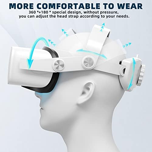 Fej Heveder Kompatibilis Oculus Quest 2,Állítható Headstrap, hogy a Fokozott Kényelem VR Headset,Bőr-Barát Csere Elit