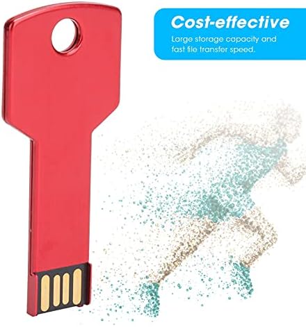 Piros USB Flash Meghajtó, Alumínium Ötvözet Kulcs Alakú, Különleges Design Tartós, Nagy Kapacitású Memória U Lemez Otthoni