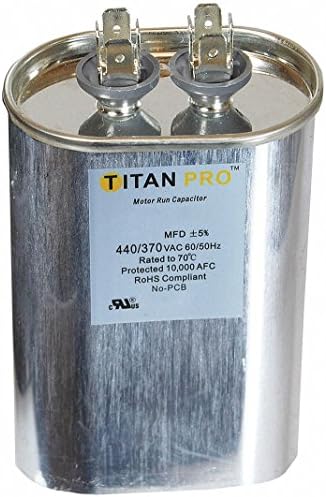 Titan Pro Ovális Motor Fut Kondenzátor, 30 Mikrofarad Értékelés, 370-440VAC Feszültség - TOCF30