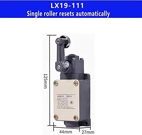 XJIM LX19-001 111 121 222 Határérték Kapcsoló Ezüst Kapcsolatok Önálló reset 1NO 1NC 5A Utazási Kapcsoló Mikro-Motion