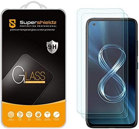 (2 Csomag) Supershieldz Célja az Asus Zenfone 8 (5.9 hüvelyk) Edzett Üveg kijelző Védő fólia, 0.33 mm, Anti Karcolás,