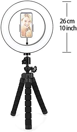SXNBH 26cm Led Képkeret, Gyűrű Lámpa Gyűrű Fill Light Mini Polip Állvány tartó a Klip Telefon Smink Videó Élő (Szín