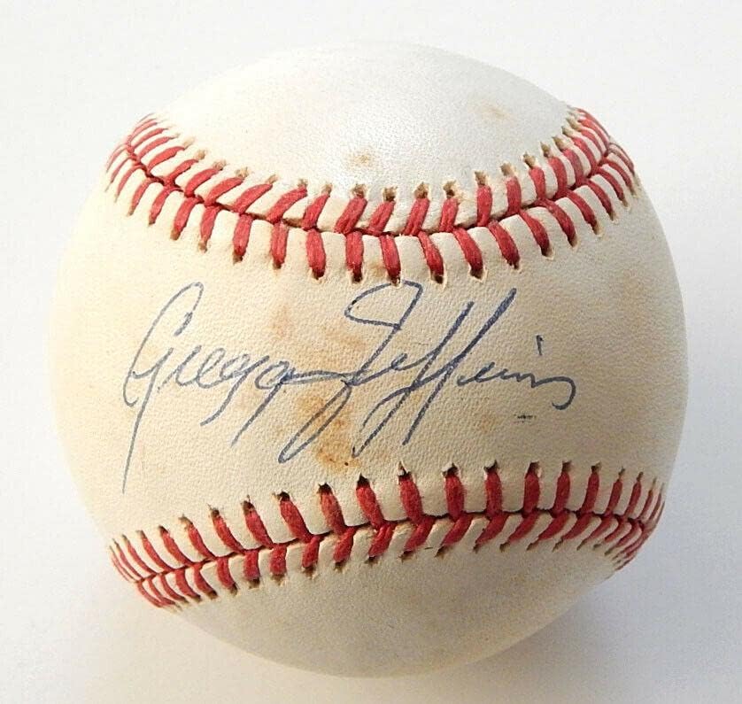 Gregg Jeffries Aláírt Hivatalos Rawlings NL Baseball Auto Autogram - Dedikált Baseball