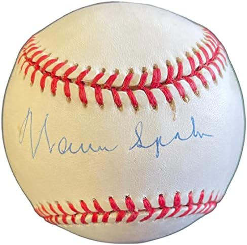 Warren Spahn Aláírt Hivatalos Nemzeti League Baseball(SZÖVETSÉG) - Dedikált Baseball