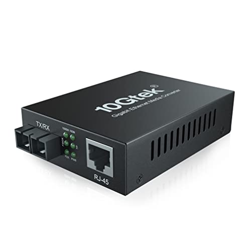 Gigabit Egyetlen Mód SC Optikai Ethernet Média Konverter, Beépített SFP LX Optikai Modul, 1310nm, SMF, Duplex, akár
