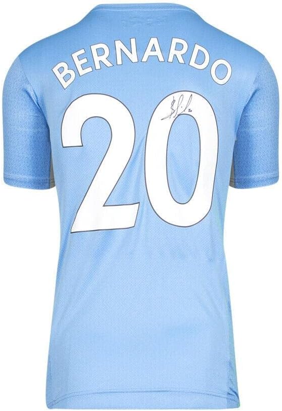Bernardo Silva Aláírt A Manchester City Ing - 2021-22, Száma 20 Autogram - Dedikált Foci Mezek