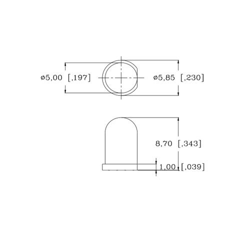 5mm 12v Pre-Vezetékes/Meleg-Puha, Fehér LED - Ultra Fényes (10v, 11v, 12v, 13v, 14v, 15v) (Csomag 20)