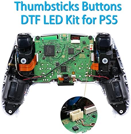 HUImiai Több Színben Luminated Thumbsticks Arcát Gombok (DK) LED Készlet PS5 Vezérlő, Elektromos Gép Tartozékok