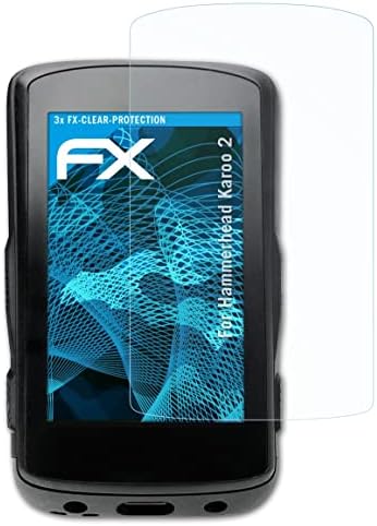 atFoliX Képernyő Védelem Film Kompatibilis Kalapácsfej Karoo 2 kijelző Védő fólia, Ultra-Tiszta FX Védő Fólia (3X)