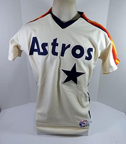 1988 Houston Astros Bob Knepper 39 Játékban Használt Krém Jersey 44 DP35426 - Játék Használt MLB Mezek